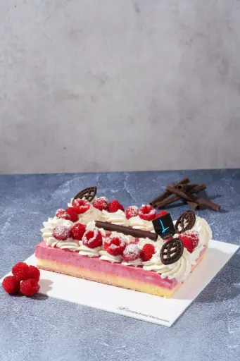 Gâteau Bavarois Framboises-Passion  